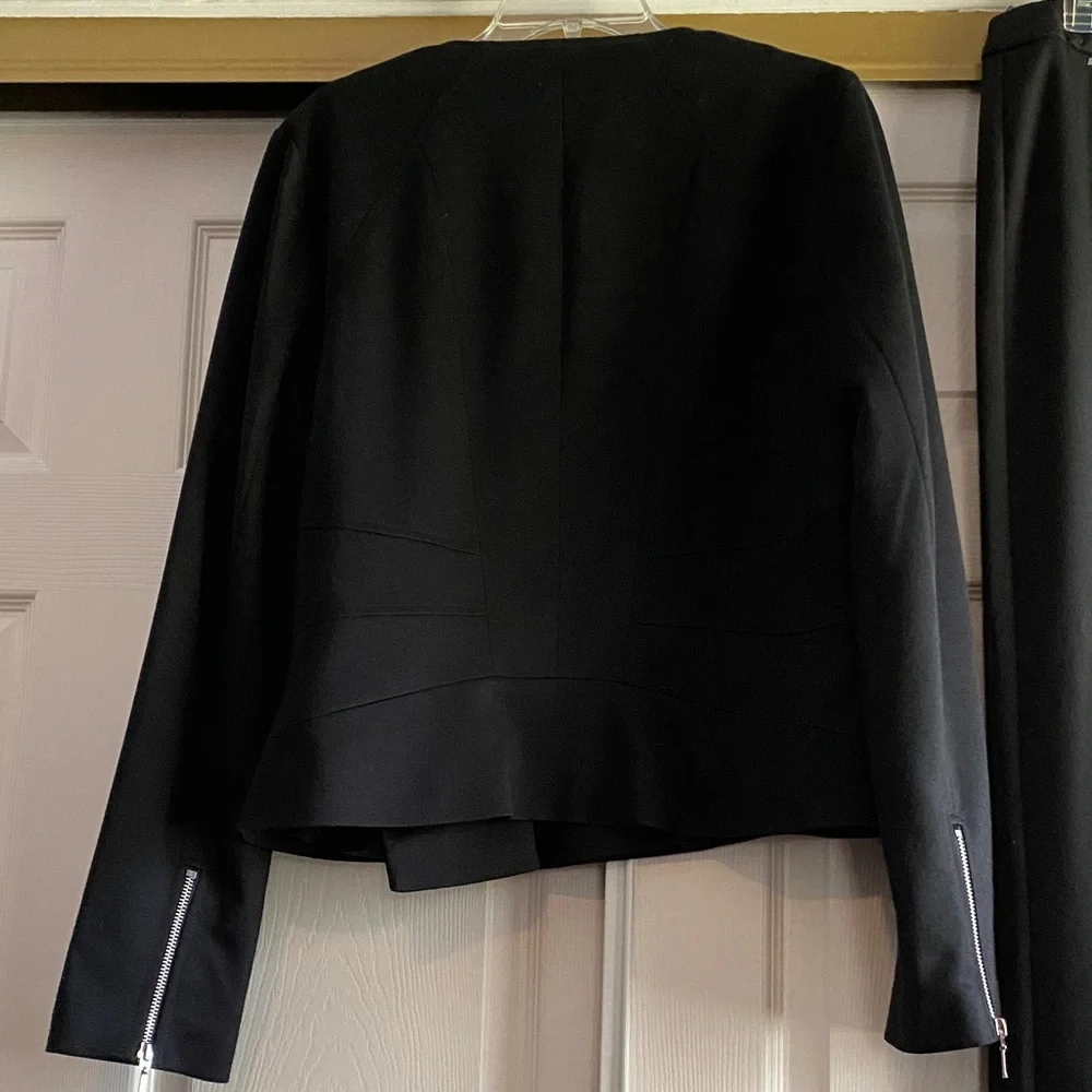 Long Tall Sally size 12 Black Women's Pantsuit with Zipper Detail - Picture 10 of 16